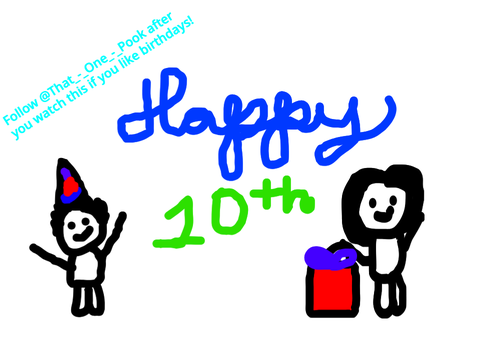 It's my brother's first double digit birthday!!