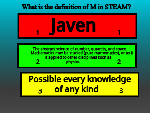 STEAM quiz