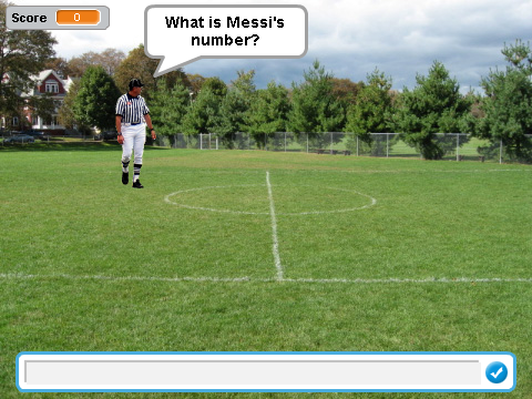 Soccer/Football quiz game!