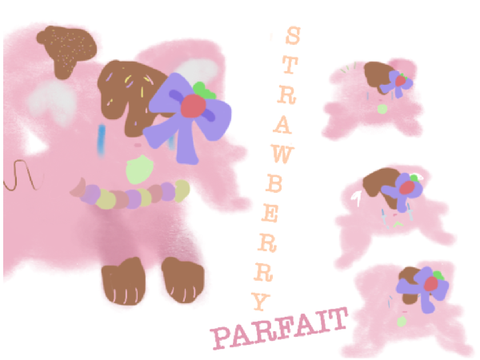 70+ DTAE for Strawberry Parfait