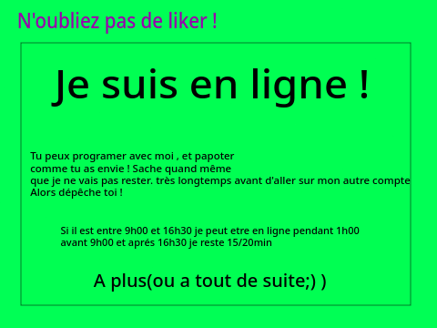 Suis-je en ligne ? nathaucdi