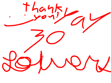 30 followers yay!!!!