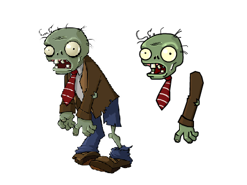 PvZ Zombie Vector Drawing WIP remix