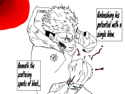 Yuji Itadori and Ryomen Sukuna Manga Panels #Jujutsu Kaisen