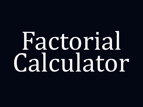 Factorial Calculator
