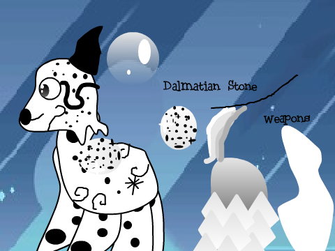 New gemsona Dalmatian Stone. 