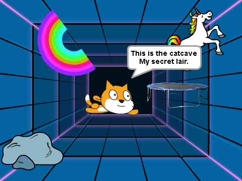 Super scratch cat to the rescue