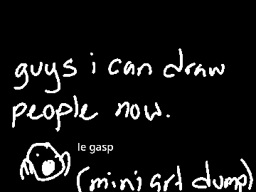 guys i can draw people now