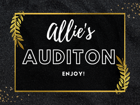 The God Games Musical - Allie's Audition