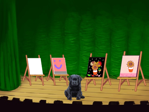 The puppy art room