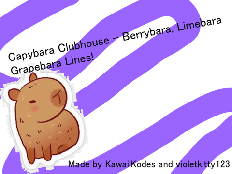 CC Berrybara, Limebara, Grapebara Lines!