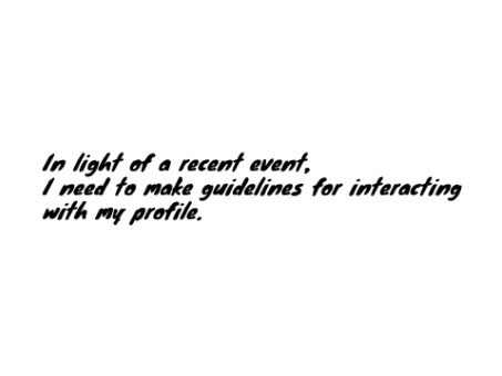 Notice about my profile