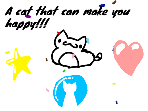 A cat that can make you happy!!!
