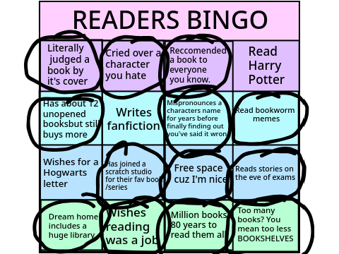READERS BINGO remix
