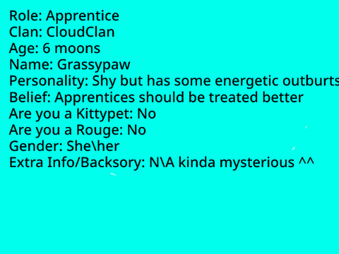 Lying Starclan Cats rp my cat