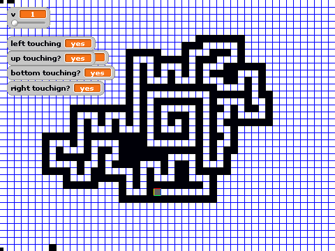 Linear maze solver