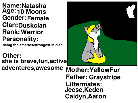 Warrior Cat Sign-Up Sheet remix