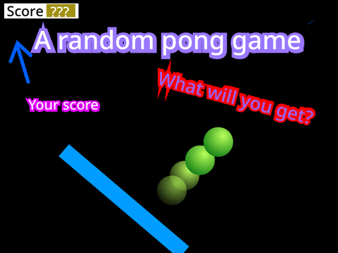 A random pong game #game