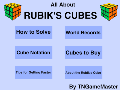 All About RUBIK'S CUBES