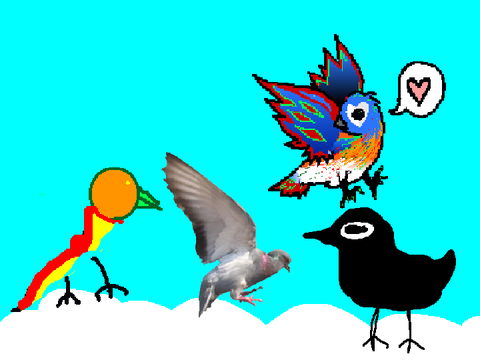 Add a bird in the sky! remix