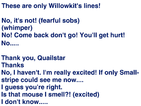 Willowkit's lines for krlkrl
