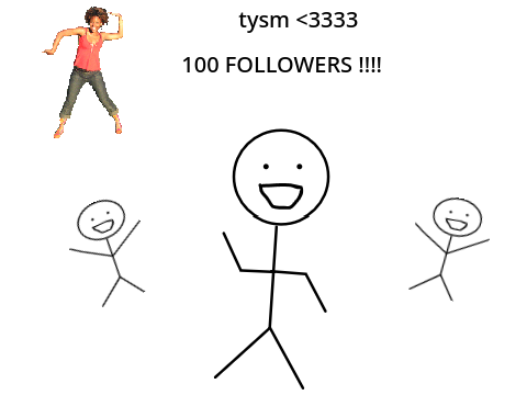 100 followers!!!!