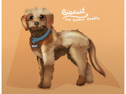 Dog Render!! - Golden Doodle