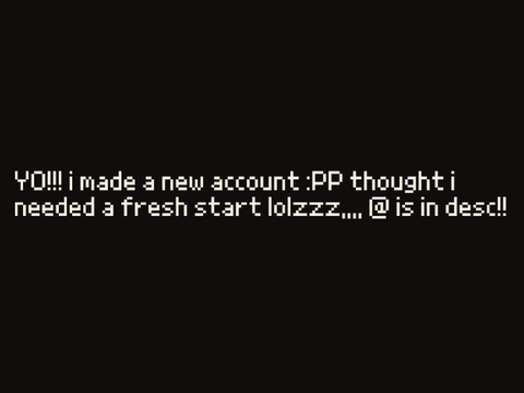 new acc!!!