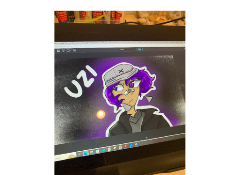 Uzi as a human