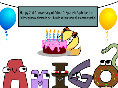Happy 2nd Anniversary Of Adrian's Spanish Alphabet Lore