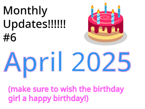 april update!!!!!!
