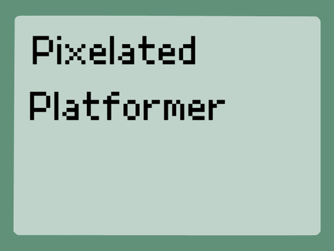 pixelated platformer 