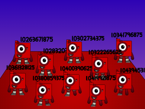 Numberblock Band 1024ths 106-107