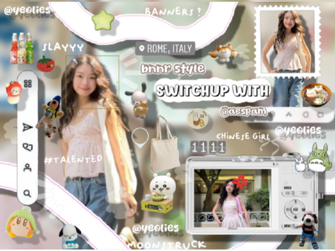 ˚  ៶៸  bnnr switch up  with   ︶︶  @aespam  ⸜⸜