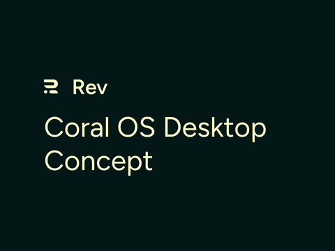 Coral OS Desktop Concept