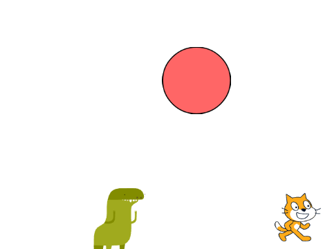 run away from the cat and friends!