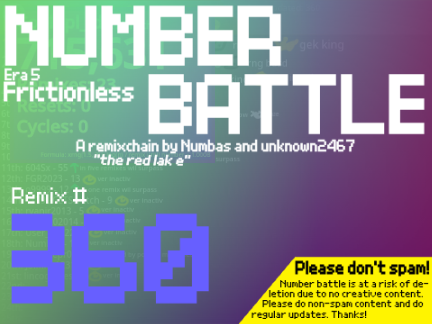 [ Number Battle | 360 degrees ]