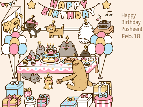 HAPPY BIRTHDAY PUSHEEN