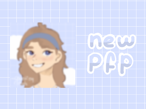 new pfp ˖ ִֶָ  ☁️་༘   art process :3