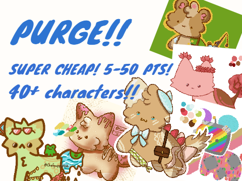 Purge!! SUPER CHEAP!! 40+ CHARS!