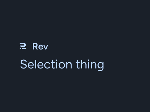 Selection thing