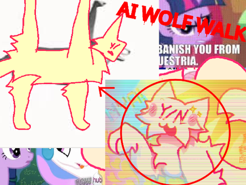 AI WOLF WALK!!!! NOT CLICK BAIT (satire+low quality)