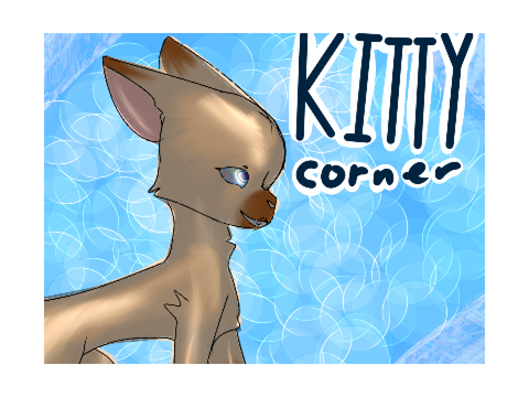 Kitty corner mascot art competition entry
