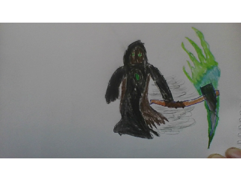 the reaper with the soul stone scythe
