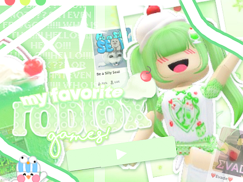 ☘️ my favorite roblox games p2 .♡ 