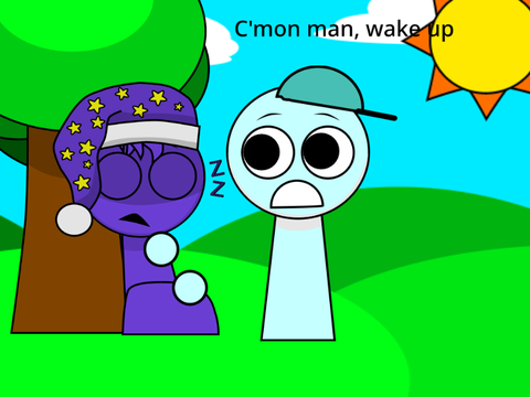 Dominic attempting to wake up Eepy