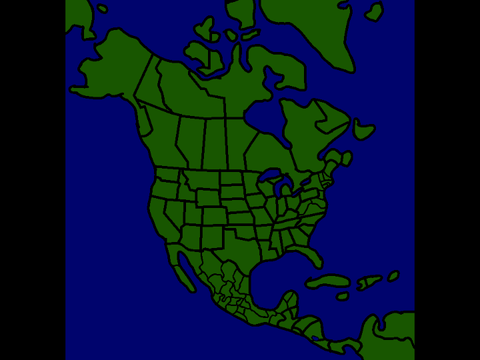 North American map 
