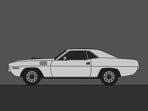 1971 Plymouth Barracuda Vector