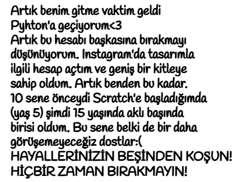 HOŞÇAKAL GÜZEL İNSAN BENDEN BU KADAR!