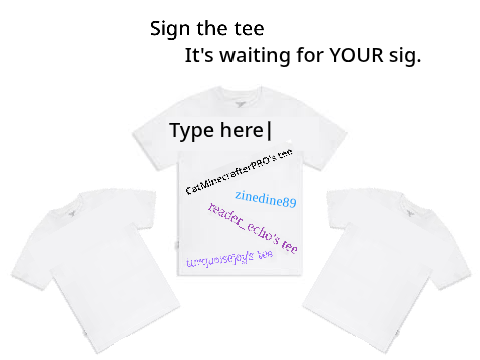 Sign the tee!!